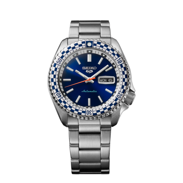 Seiko 5 Sports Petrol Blue ‘Checker Flag’ Special Edition - SRPK65K1