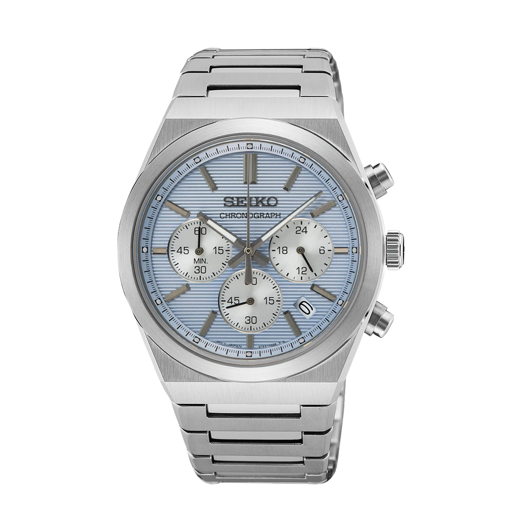 Men’s Quartz Chronograph Watch with Blue Dial - SSB459P1