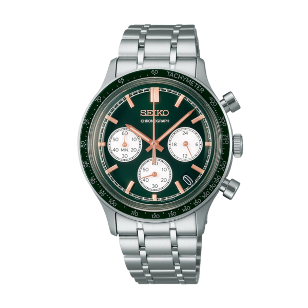 Men’s Quartz Chronograph Green Dial - SSB481P1